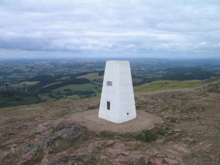 Trig point on Worcestershire Beacon