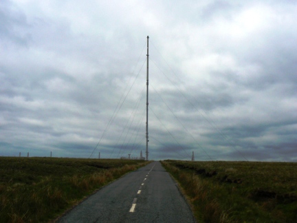Service road to the transmitter compound