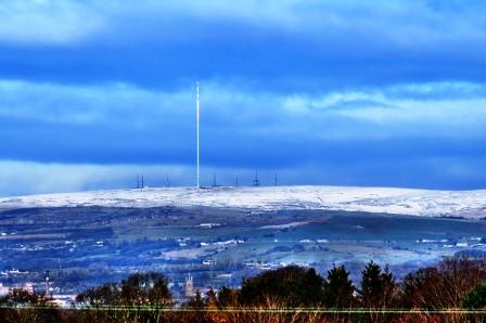 Winter Hill in winter - from Warrington