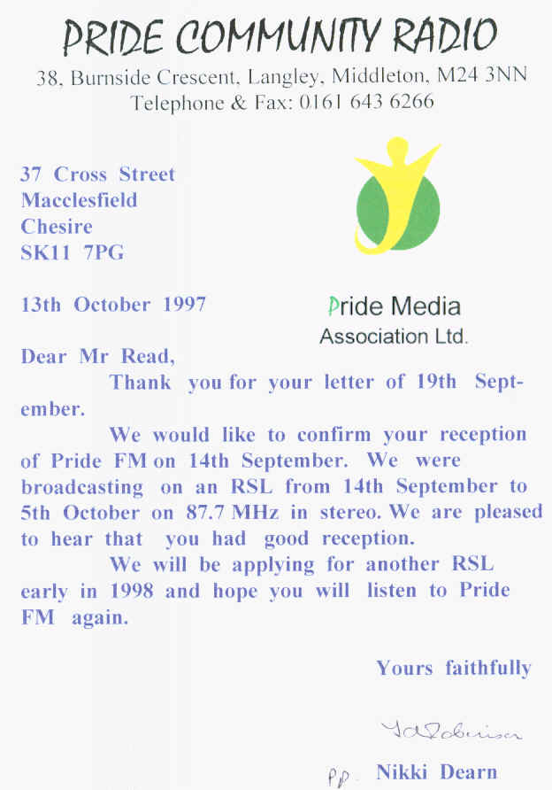 Pride FM (Middleton)