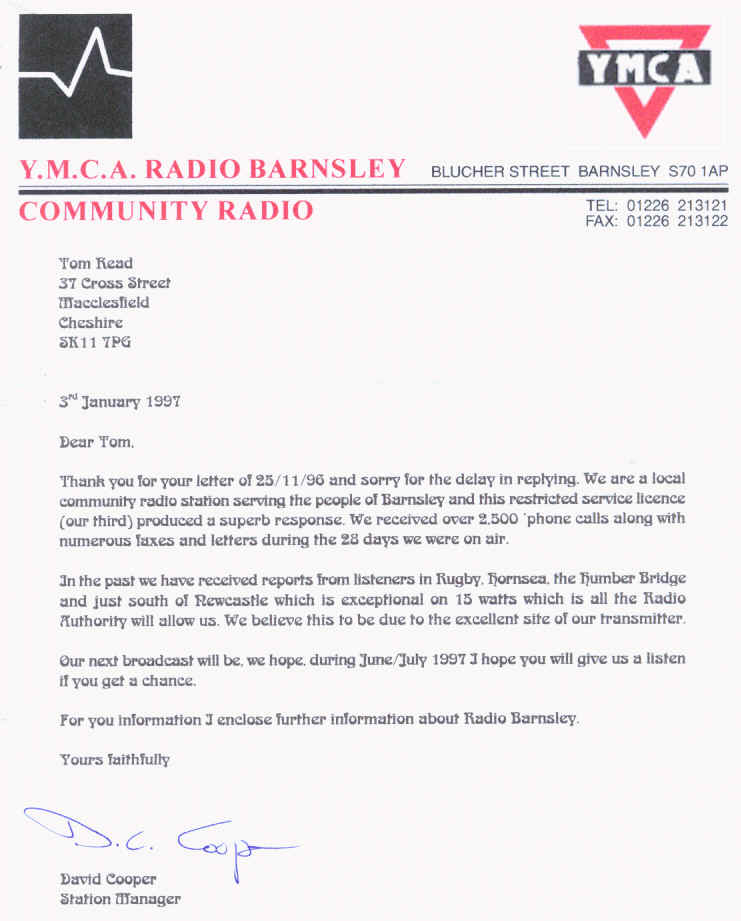 YMCA Radio Barnsley