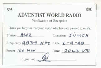 Adventist World Radio, Julich