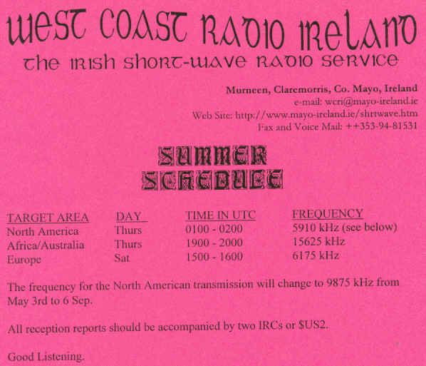 WCRI - West Coast Radio Ireland