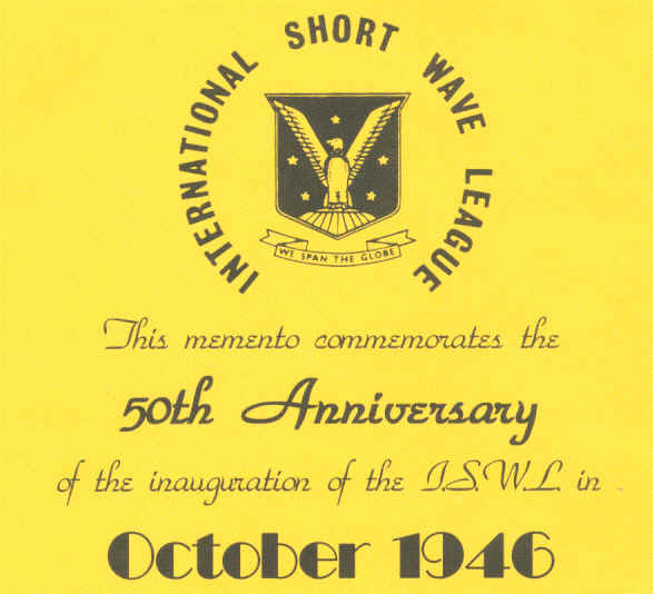 ISWL 50th Anniversary memento