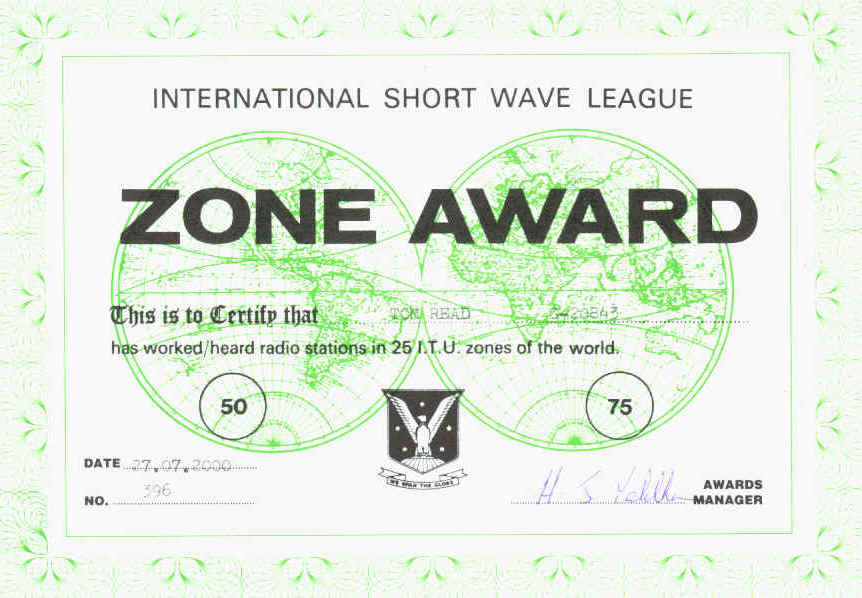 Zone Award