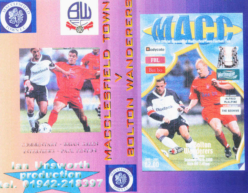 v Bolton Wanderers, Worthing Cup 1st round, 2000