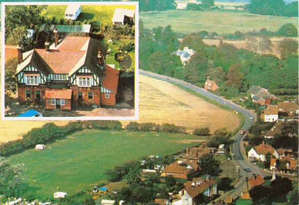 Strangers Home, Bradfield (between Manningtree & Harwich), Essex - public house & touring caravan + camping site.  This is one of the last of a set of postcards that were produced for the site.