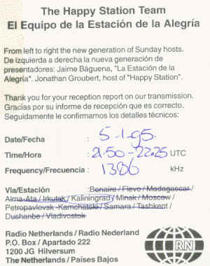 Radio Netherlands via Kaliningrad