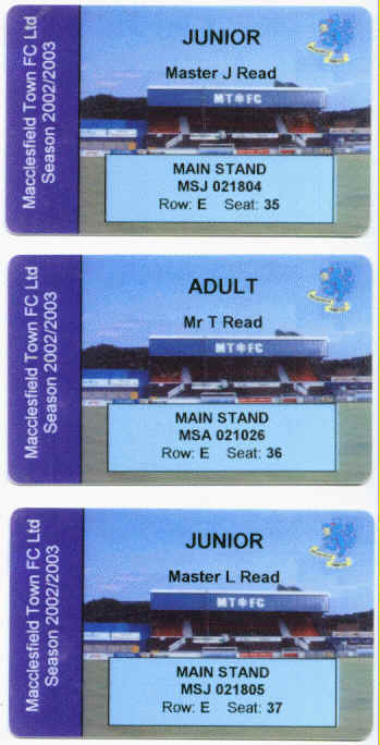 Season tickets 2002-3