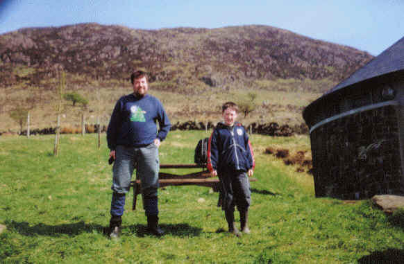 Tom & Jimmy about to climb Slemish AH-007