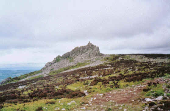 The approach to the summit of Stiperstones