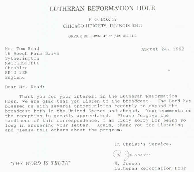 Lutheran Reformation Hour