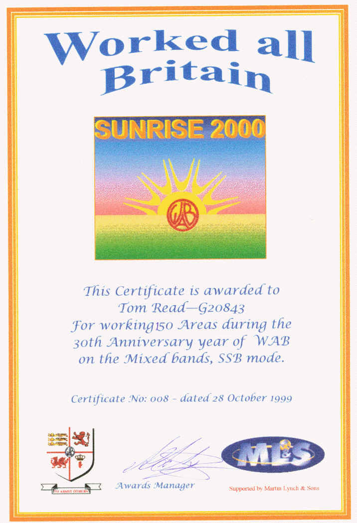 Sunrise 2000 Award