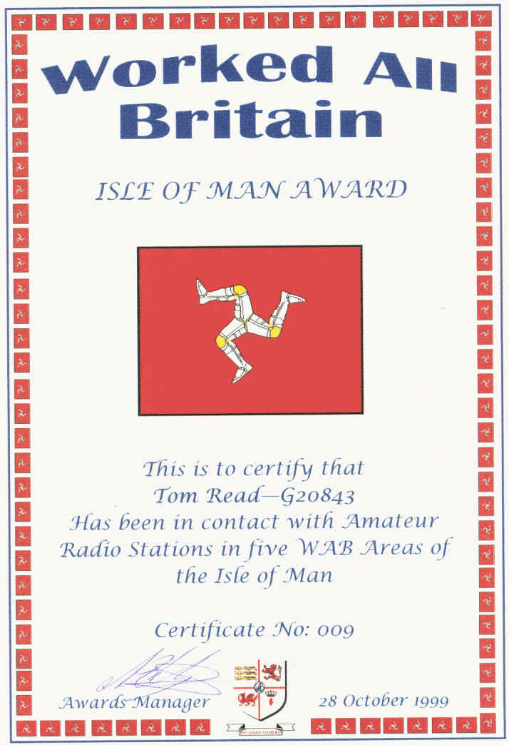 Isle of Man Award