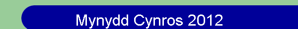 Mynydd Cynros 2012