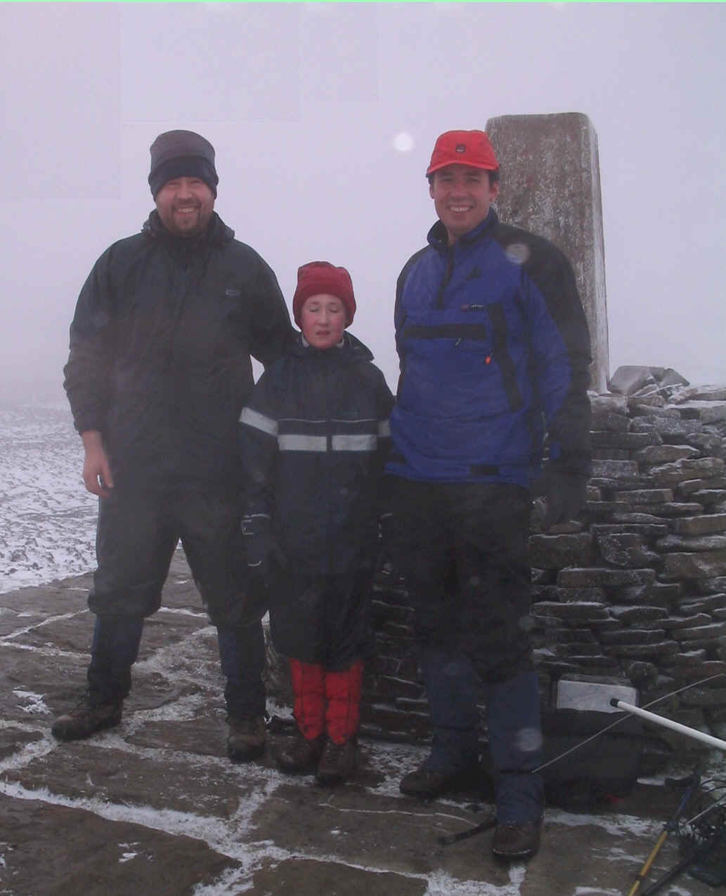Tom M1EYP, Jimmy & Dick M3EIQ on the summit of Black Hill SP-002