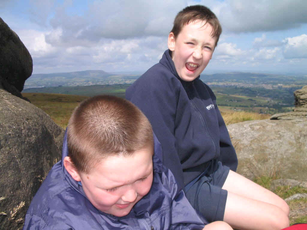 Jimmy & Liam on the summit