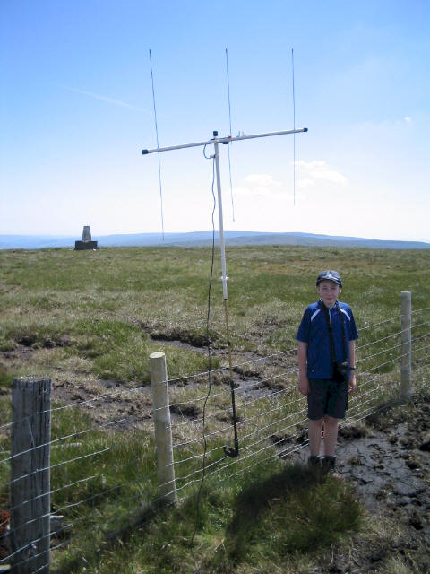 Jimmy and the SOTA Beam on Burnhope Seat