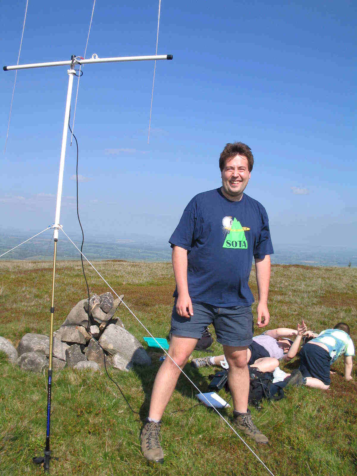 Tom M1EYP on the summit of Easington Fell