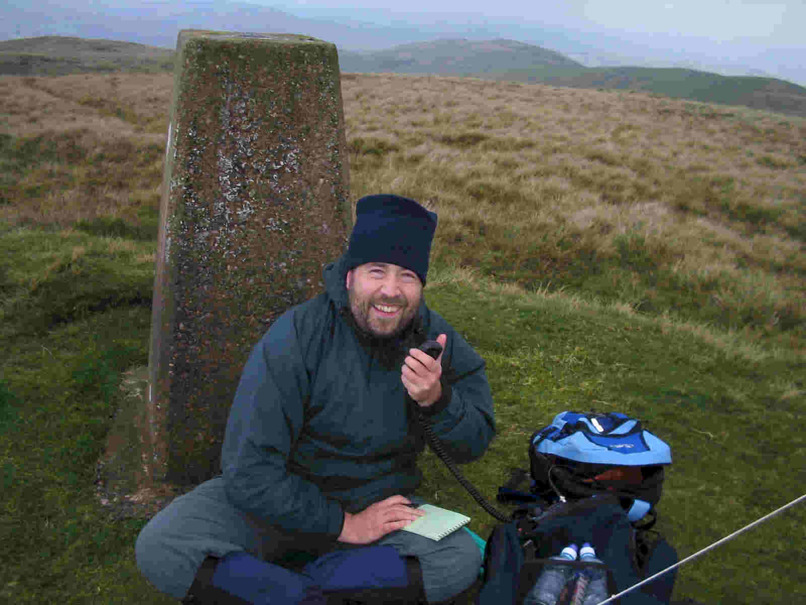 Tom MW1EYP/P activating from the summit of Foel Goch GW/NW-039