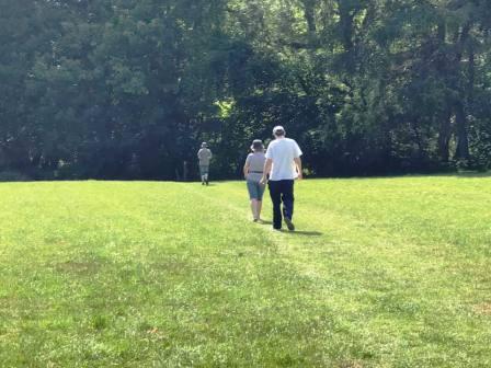 Walking across the back of Whirley Hall