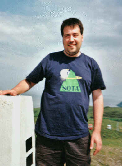 Tom at the summit of Great Orme NW-070