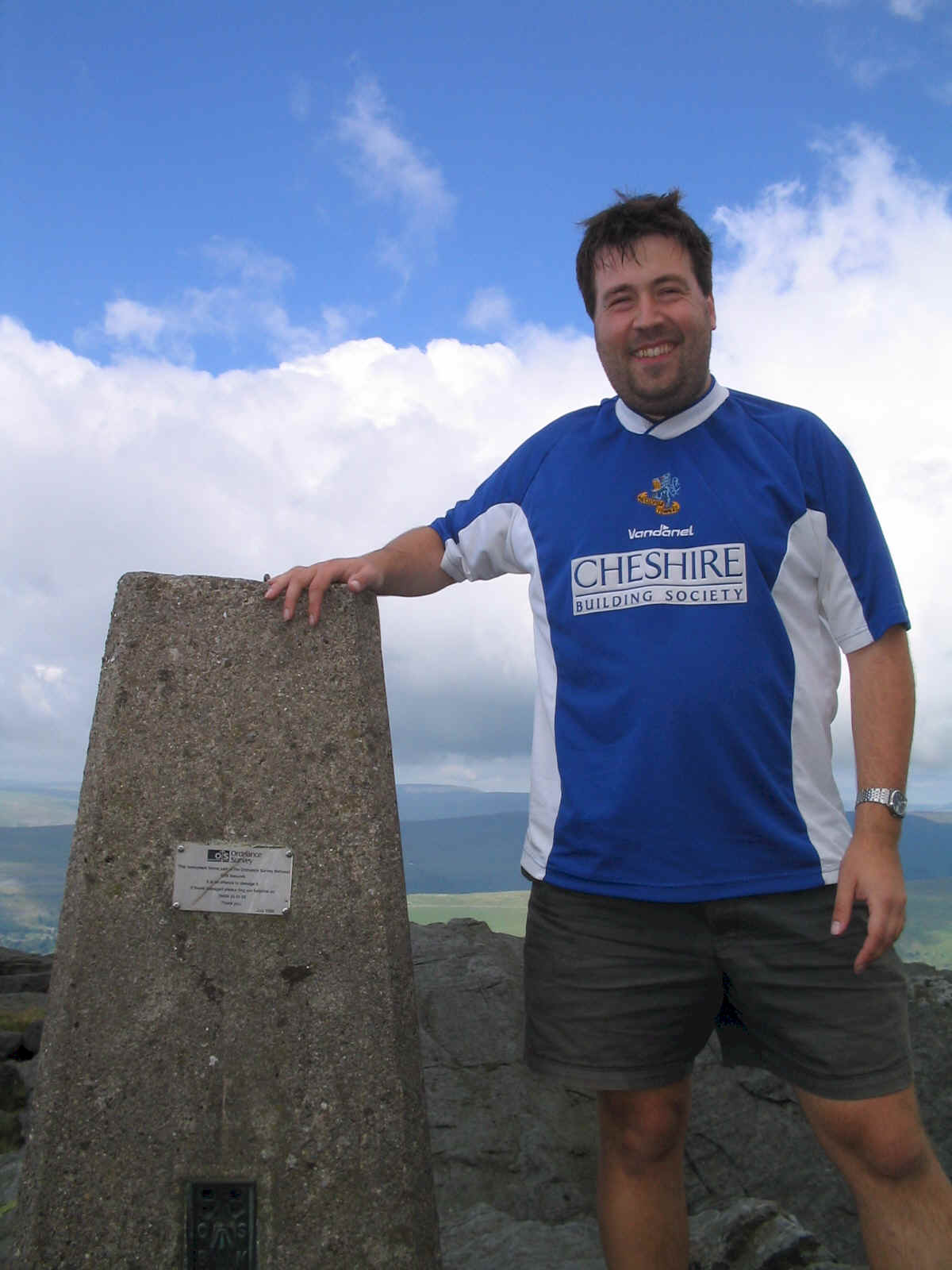 Tom at the summit of Great Whernside G/NP-008