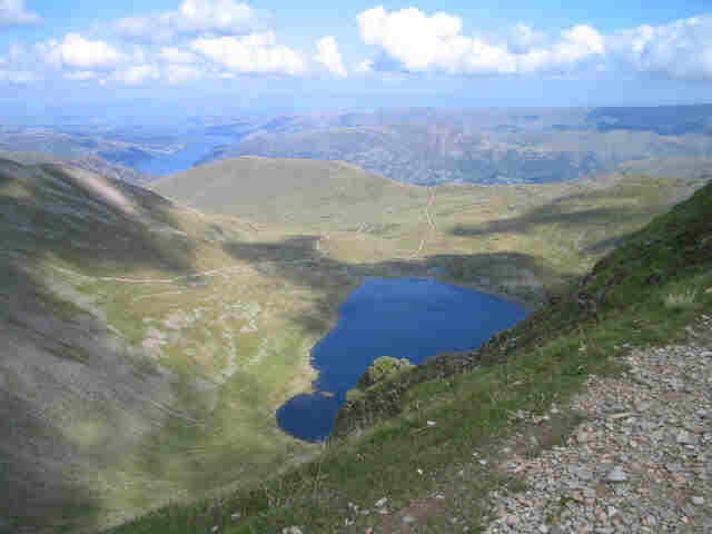 Jimmy's photograph of Red Tarn from Helvellyn summit