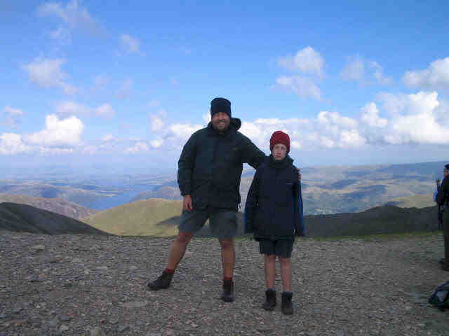 Tom and Jimmy on Helvellyn