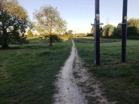 Footpath across the common at Whirley