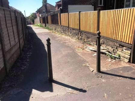 Ginnel from Chester Road to Springfield Road