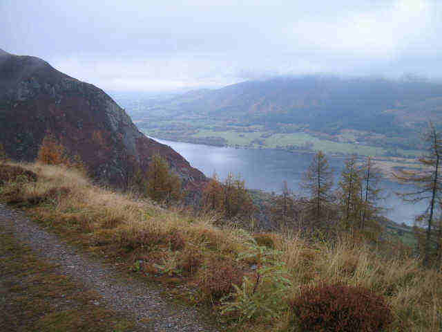 Lovely views over Bassenthwaite Lake on the way down