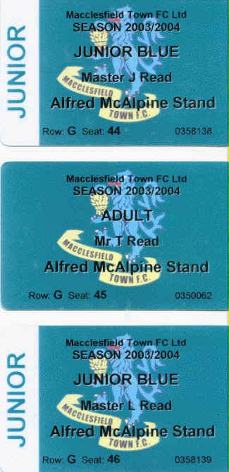 Season tickets 2003-4