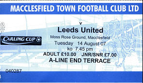 v Leeds United, Carling Cup 1st Round, 2007