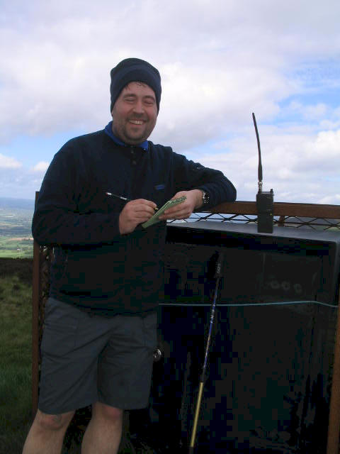Tom MW1EYP/P activating on Moel Gyw GW/NW-053