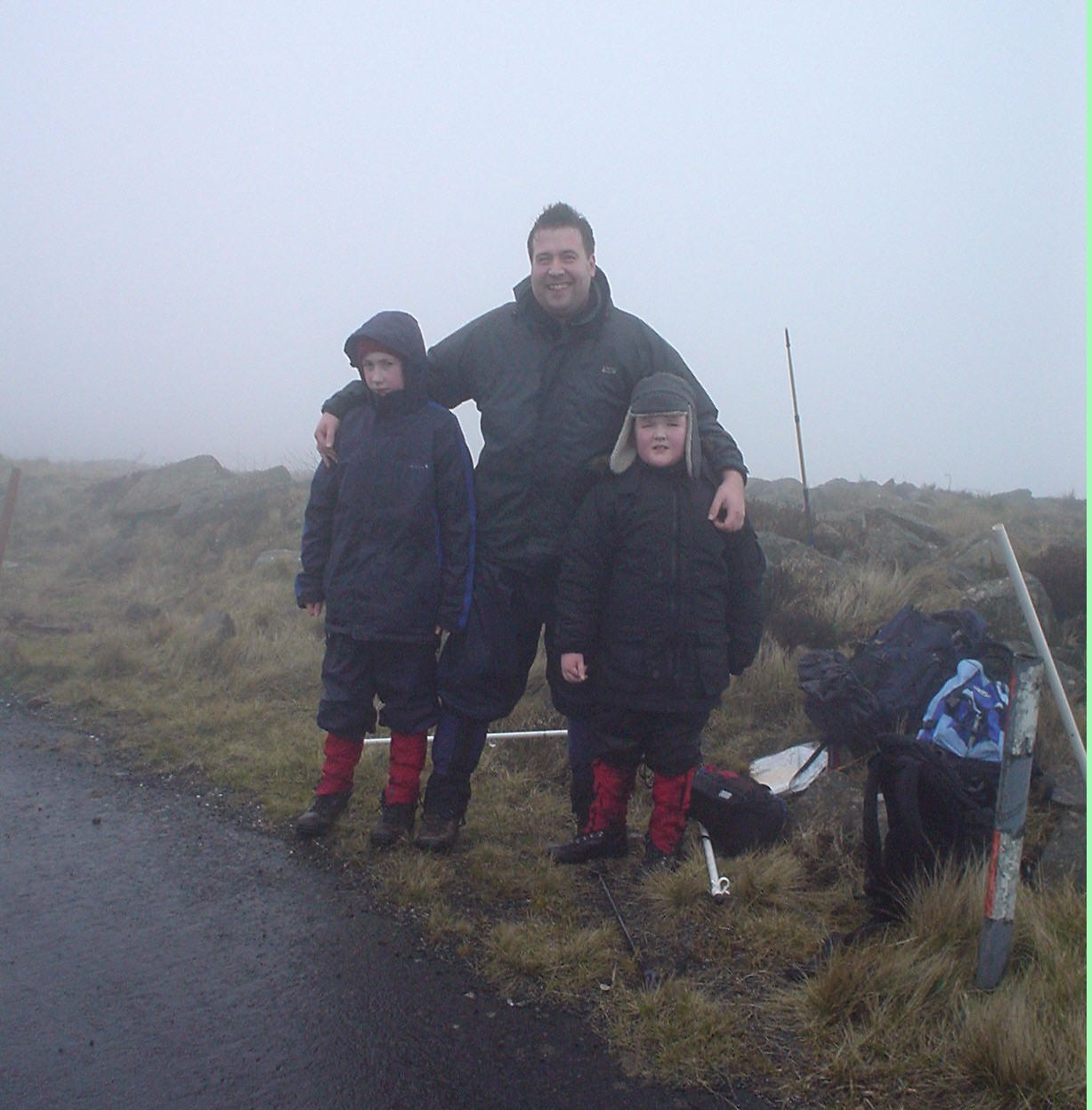 Jimmy, Tom & Liam at the summit of Divis