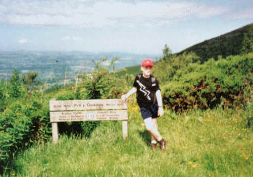 Jimmy at the start of the Penycloddiau Nature Area