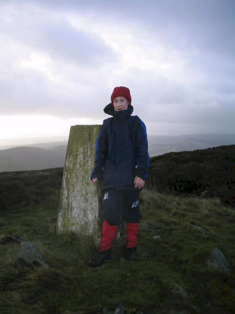 Jimmy on the summit of Rhialgwm