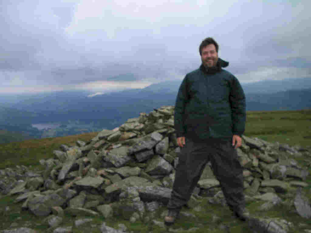 Tom by the summit cairn on Seat Sandal LD-022