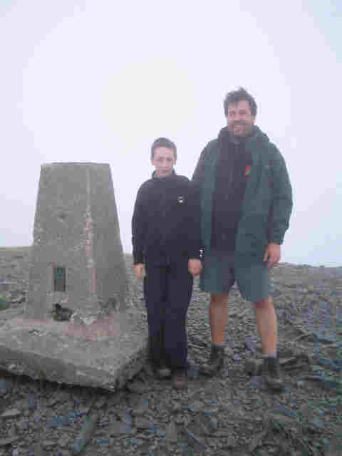 Jimmy and Tom on the summit of Skiddaw
