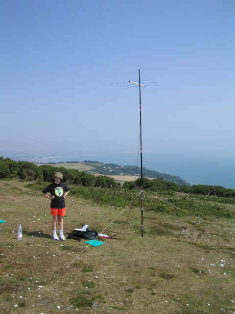 Jimmy on SE-008, looking out over the English Channel