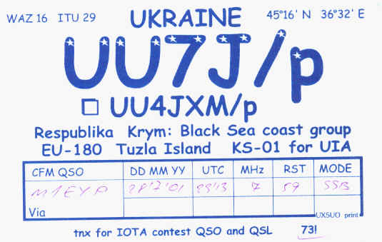UU7J/P, Tuzla Island EU-180