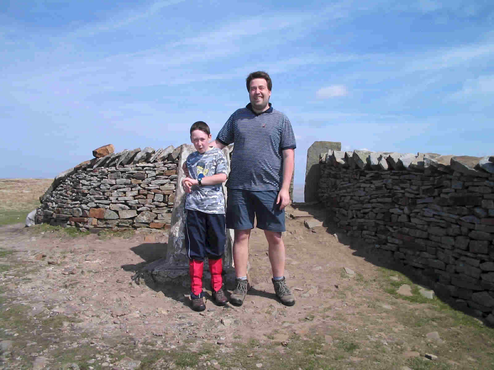 Tom & Jimmy at the summit of Whernside